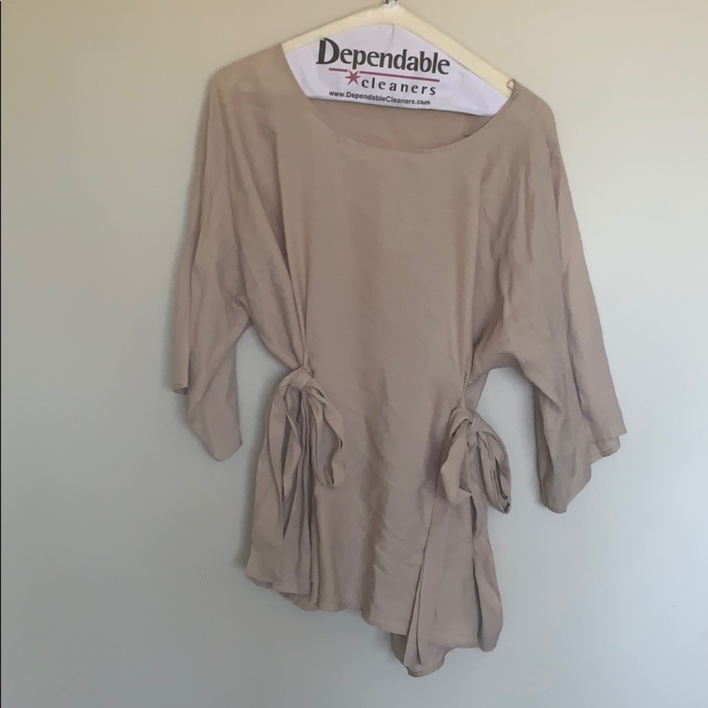 Zara side tie top